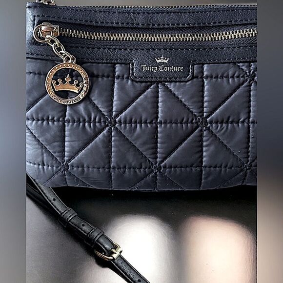 Juicy Couture l 2-piece Lot l Animal Print Scarf/Wrap l Black Cross-body Purse - Picture 4 of 16